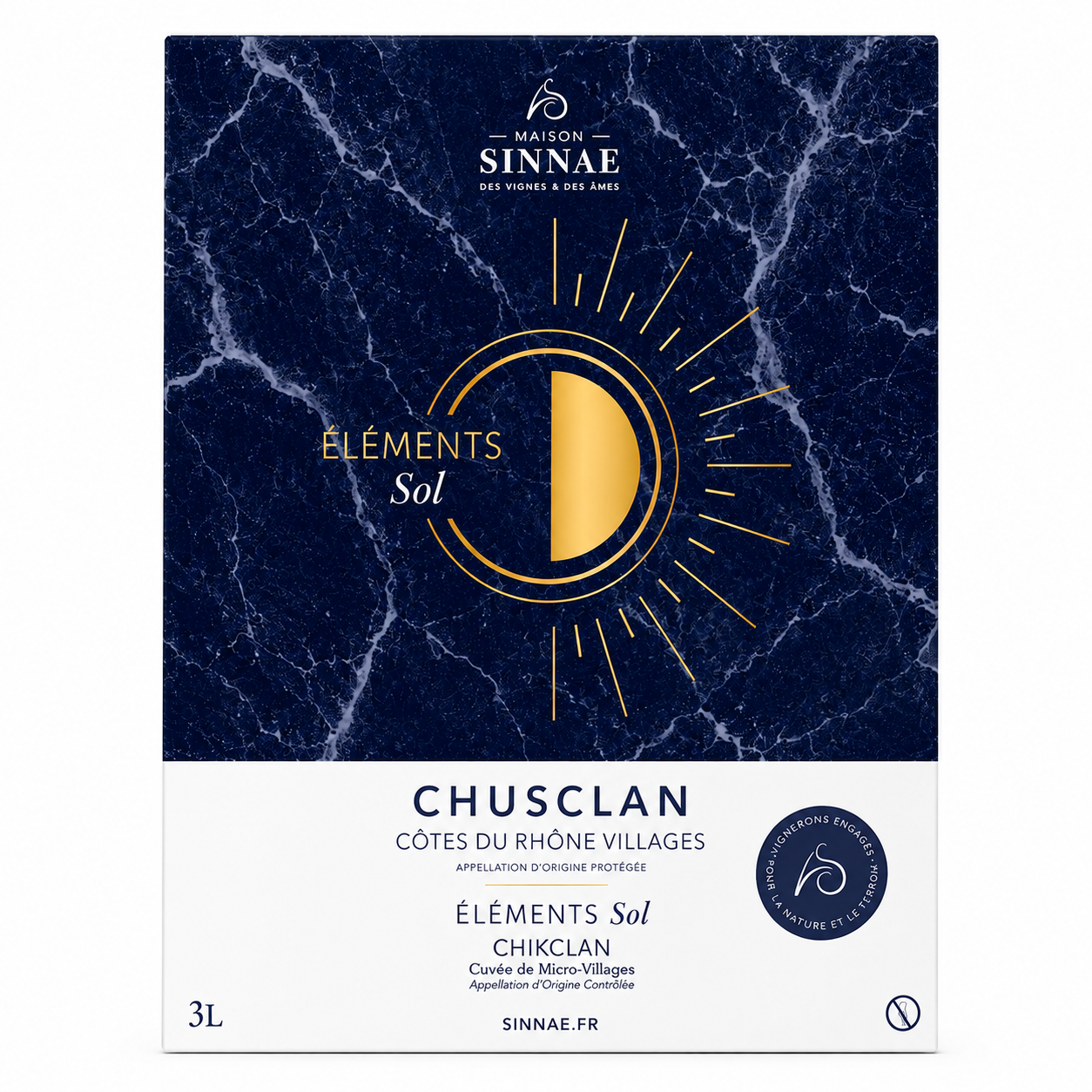 BIB 3L CDR CHUSCLAN ROUGE